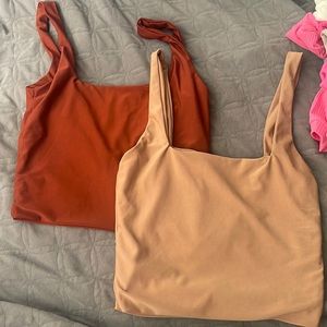 Two pack crop tops